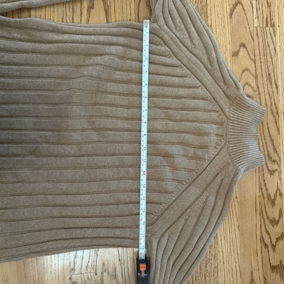 TOPSHOP Camel Ribbed Turtleneck Sweater – Size 6 (S/M) - Picture 8 of 11